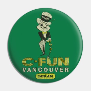 C-FUN Radio Vancouver 1410 AM Pin