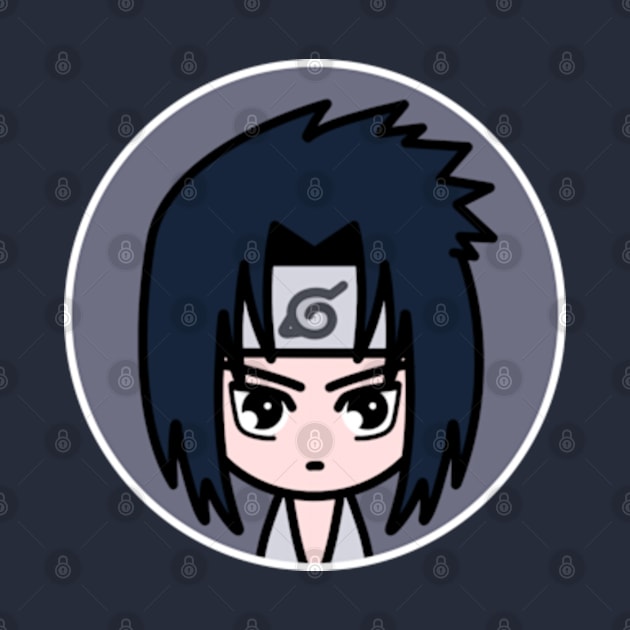 Sasuke Uchiha Naruto Chibi Anime Art by louisewearingtee