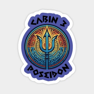 Cabin 3 Poseidon - The trident is Poseidon Magnet