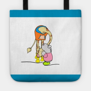 best friend hugs Tote