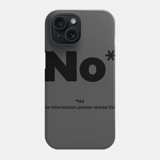 No* - Vintage - Cat Phone Case