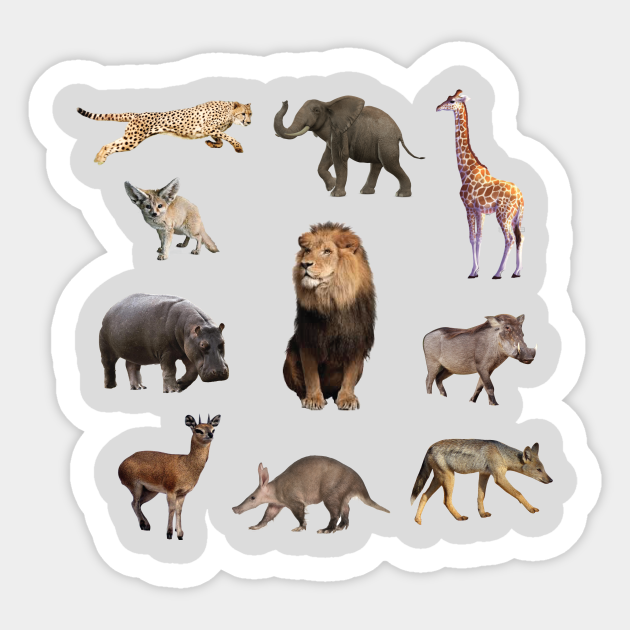 African Animal : Name of Love - Animal - Sticker | TeePublic African Animal : Name of Love - Animal - Sticker | TeePublic