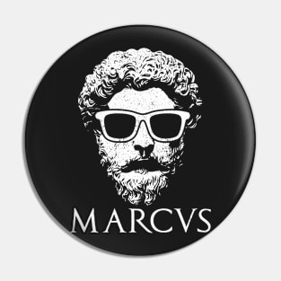 Stoicism Philosopher King Marcus Aurelius Tshirt Pin