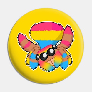 Pansexual Peacock Spider Pin