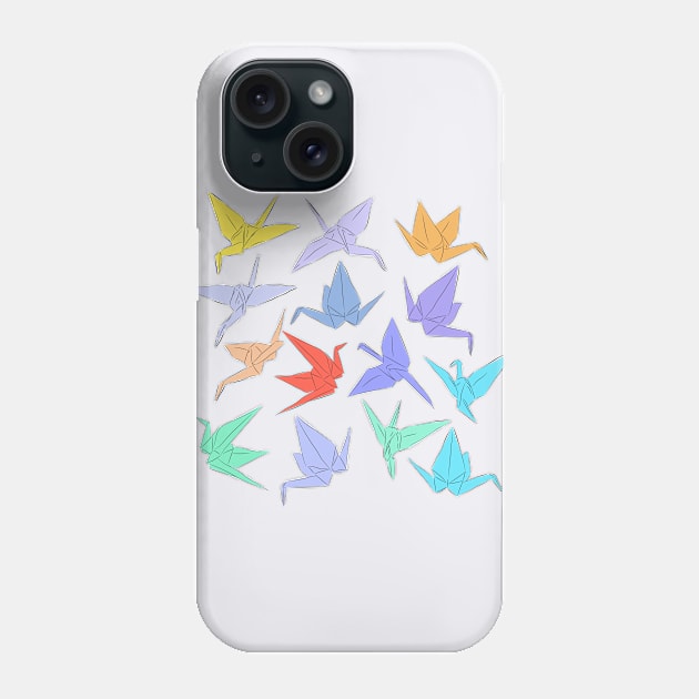 Origami: Paper Cranes Phone Case by EkaterinaP