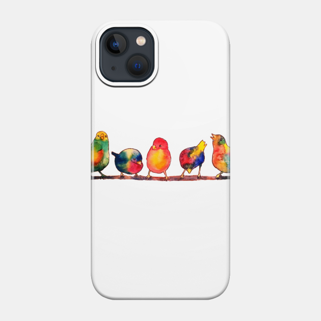 Sweet Watercolor Songbirds - Birds - Phone Case