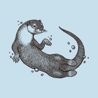 Swimming Otter T-Shirt