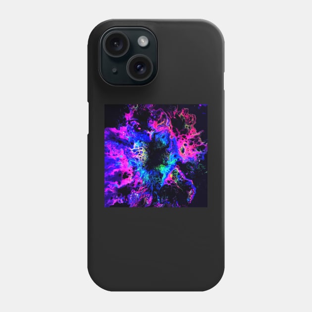 Neon Space Rift Phone Case by PsychedelicPour