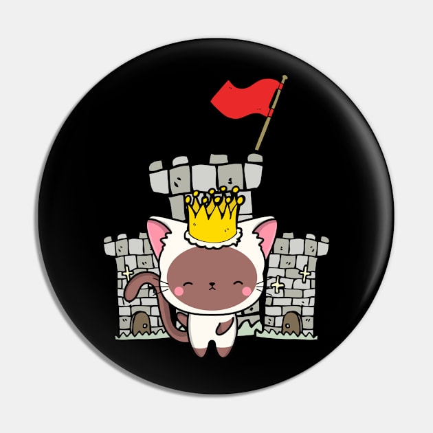 Funny white cat is the king of the castle Pin by Pet Station