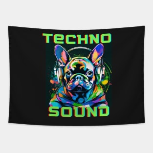 Techno Sound - French Bulldog Tapestry