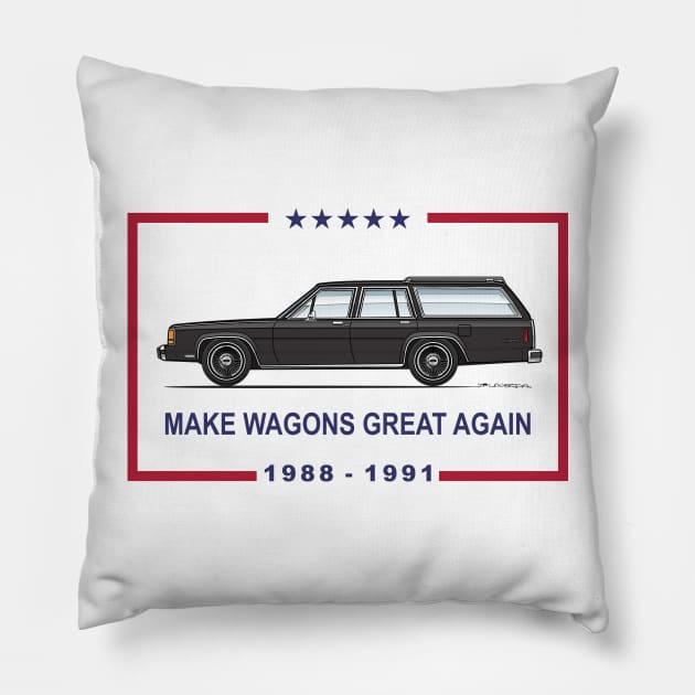 Make Wagons Great Again Pillow by JRCustoms44