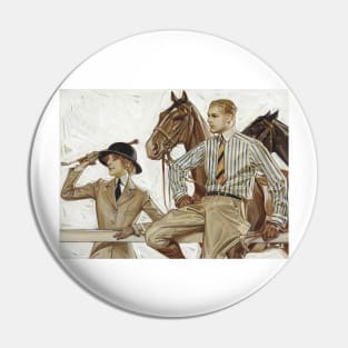 Joseph Christian Leyendecker, Horse Racing Pin