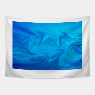 blue liquid color wave Tapestry