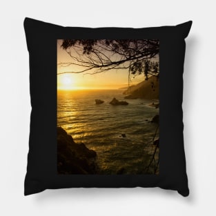 Pacific Coast Sunset Pillow