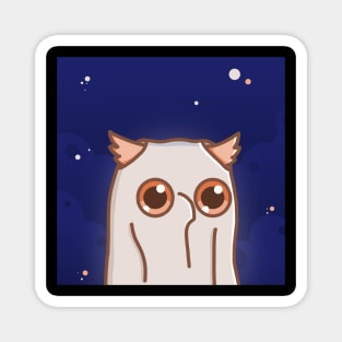 Ghost Owl Magnet