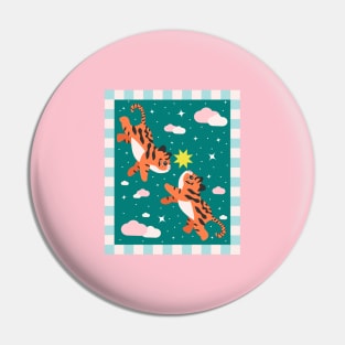 Cute tigers Pin