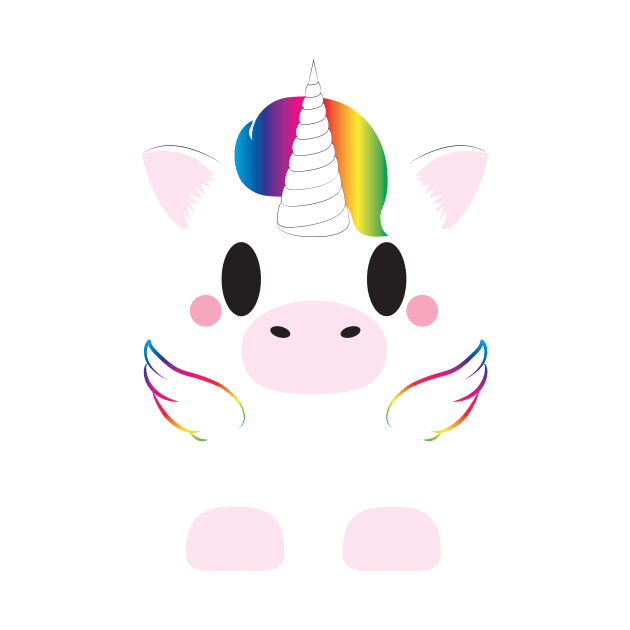 Rainbow Unicorn by anji