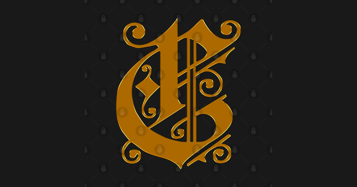 Golden Letter C - Golden Letter - Sticker | TeePublic AU