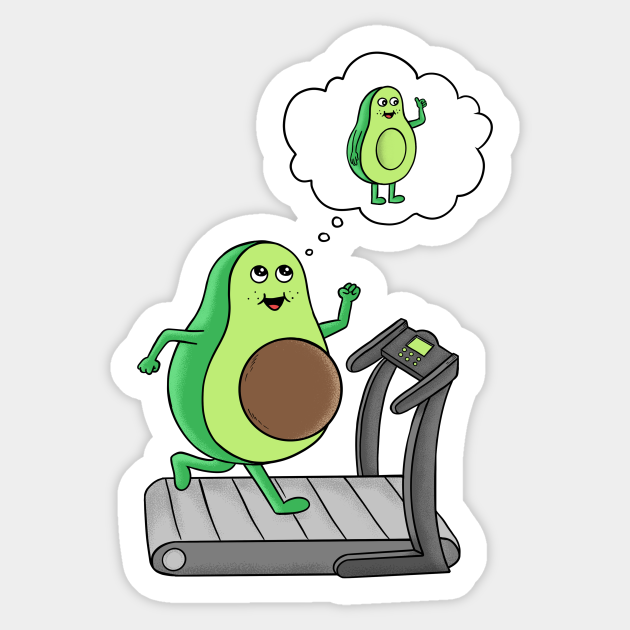 Gym avocado - Gym - Sticker