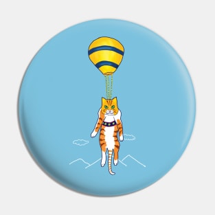 Cat Ballooning Pin