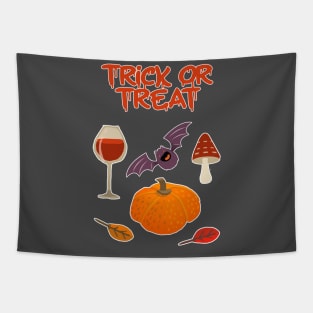 Trick or treat autumn Halloween design Tapestry