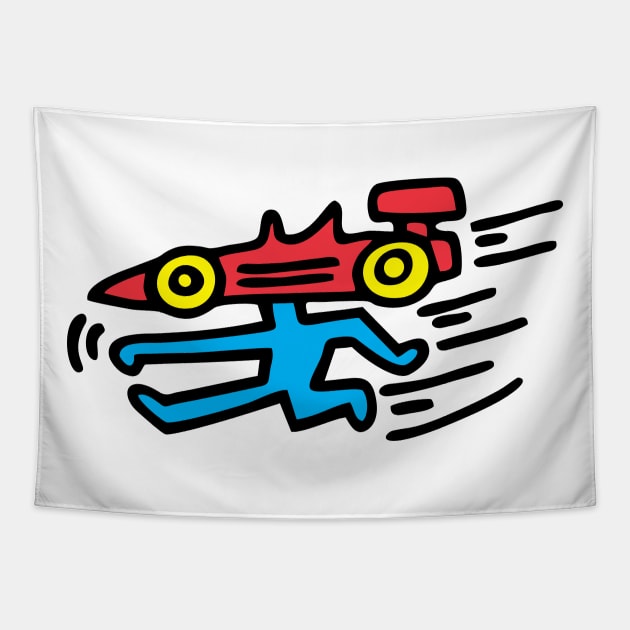 Car People art Tapestry by by fend