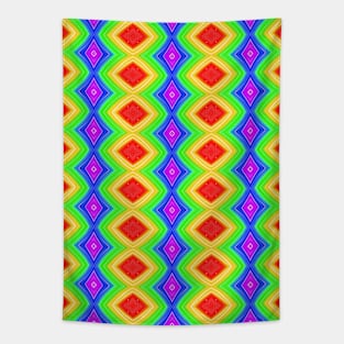 Ultra Bright Diamond Stripes Tapestry