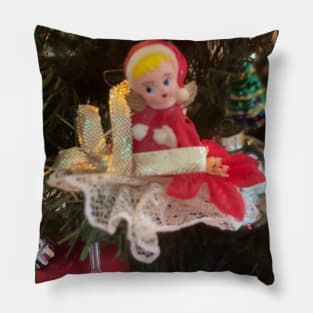 Antique Christmas Angel Ornaments Pillow