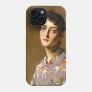 Girl in a Japanese Costume by William Merritt Chase Phone Case