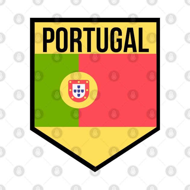 FLAG of PORTUGAL. Cute Travel Gift for PORTUGAL lovers. White by Just Simple and Awesome