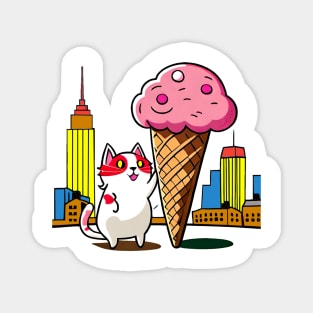 Ice cream cat Magnet