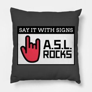 american sign language Pillow