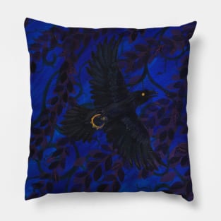 Raven Riddles Pillow