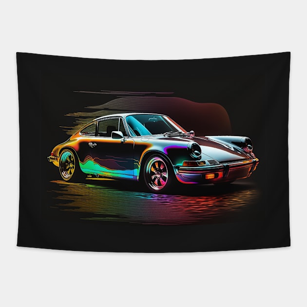 Exotic Car - 911 - 4 Tapestry by PixelPusherArt