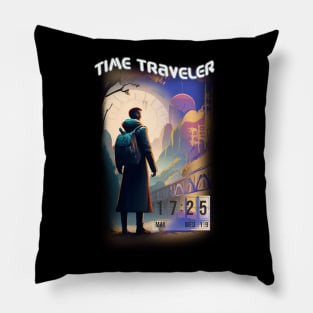 Time traveler history Pillow