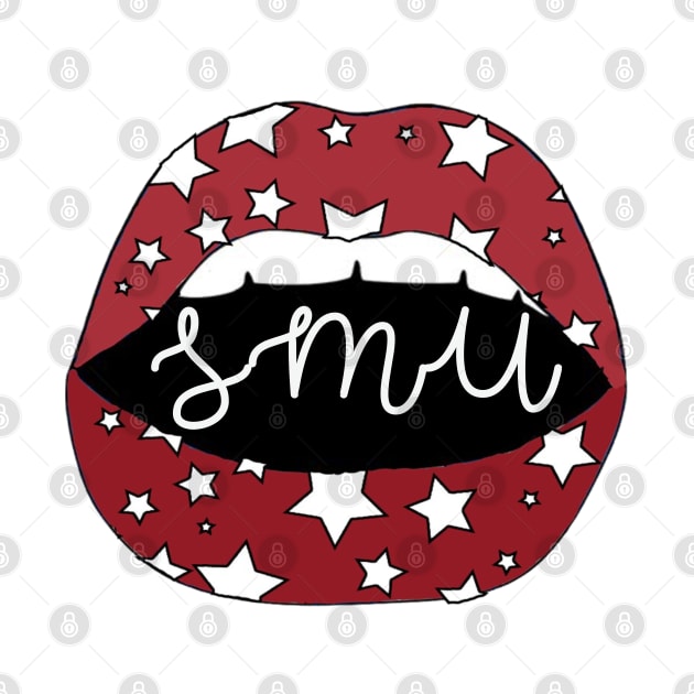 SMU Lips Red Stars by one-broke-kid