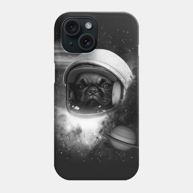 Space Pug Phone Case by Altambo