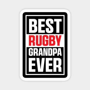 Mens Best Rugby Grandpa Ever - Rugby Grandpa Rugby Magnet