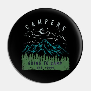 Summer Campers Mountain Pin