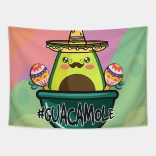 Guacamole Mexico Spain vacationers Spaniards funny Tapestry