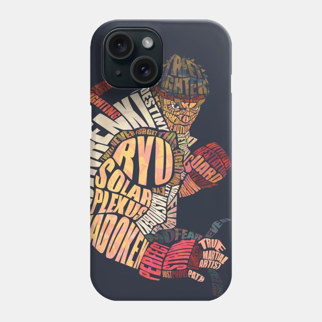 Typeface Ryu Phone Case by LI1L