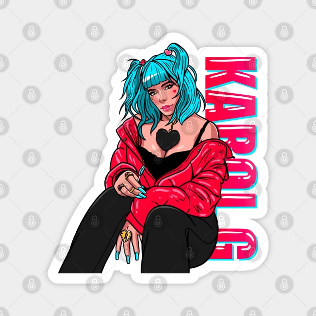 Karol G Magnet by liomal