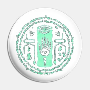 Zonai Green Swirl on White (Totk) Pin