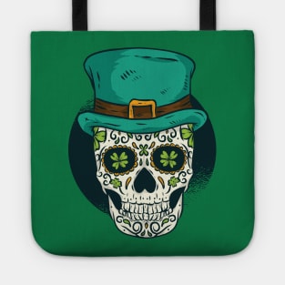 Sugar Skull St Patricks Day Of The Dead Women Shamrock Tote