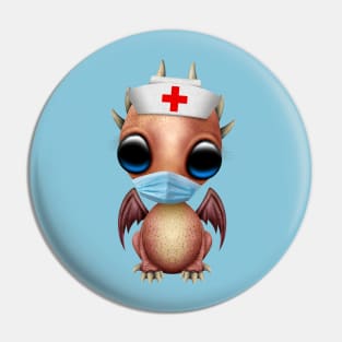 Cute Baby Red Dragon Nurse Pin