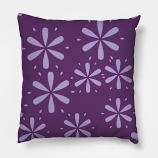 Purple flowers pattern Pillow