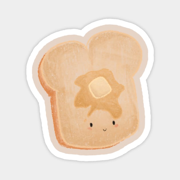 Toast Magnet by Mydrawingsz