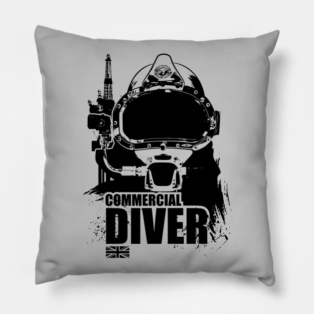 British Commercial Diver Pillow by TCP