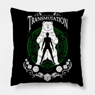 Transmutation - D&D Magic School Series: White Text Pillow