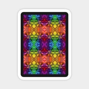 Psychedelic Abstract colourful work 80 Magnet